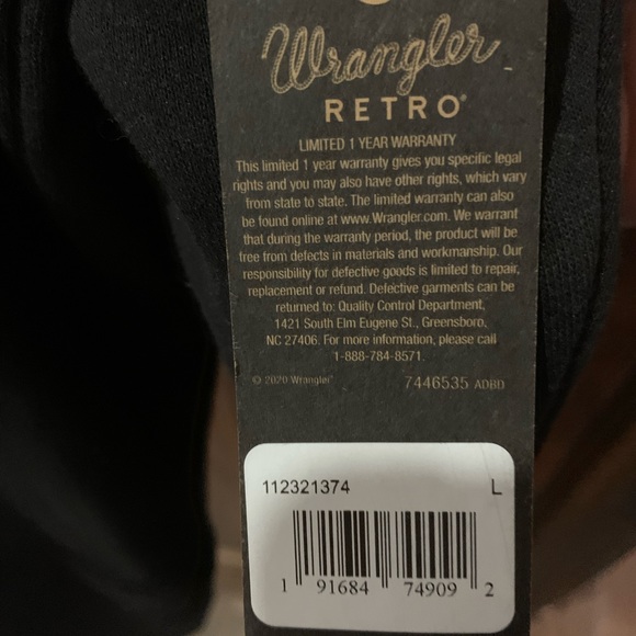 NWT Wrangler Retro Pullover Hoodie - Picture 4 of 7
